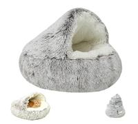 Olvys Cozy Cocoon Dog Bed, Olvys Cozy Cocoon Pet Bed for Dogs, Plush and Washable Cat Dog Beds with Cover, Non-Slip, for Small Medium Pets (Coffee,100cm/39.37in)