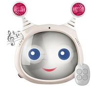 Oly Active Baby Car Mirror - Shatter-Proof Rear Facing Infant Mirror Entertains, Soothes, and Keeps Baby Visible - 25.4 x 29.7 x 7.8 cm. Adjustable Headrest Mirror with Remote Control by Benbat -Beige