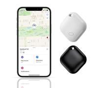 Olycism Key Finder Bluetooth 2 Packs (IOS Only) Luggage Tracker for Suitcases Wallet Tracker Key Tracker for Backpack Bike Car with 98 Feet Finding Range IP65 Waterproof Replaceable Battery
