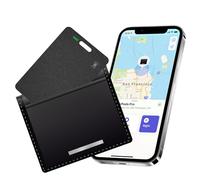 Olycism Wallet Tracker Card Bluetooth (IOS Only) Key Finder for Wallet Card Backpack Support Wireless Charging Luggage Tracker for Suitcases with 98 Feet Finding Range IPX8 Waterproof