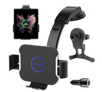 Olycism Wireless Car Charger for Z Fold7/6 5/4 Dual Coil 15W for Samsung Z Fold 7/6/5/4/3 Smart Wireless Car Phone Holder Qi Car Dashboard Air Vent