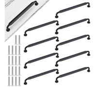 OLYCRAFT 10 Pack 177mm Vintage Cabinet Handles Black Heavy Duty Solid Cabinet Hardware Antique Cabinets Handles Antique Furniture Handle Solid Alloy Handle Pulls for Cupboard Drawer Dresser
