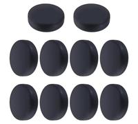 OLYCRAFT 10 Pcs Black Button Covers for Jeans Suitable for 18mm Button TPU Cufflink Cover Shirt Buttons Cover Aviod Shirt Holes for Jeans Buttons Sewing Kit Replacement for Shirts Jean Cufflinks