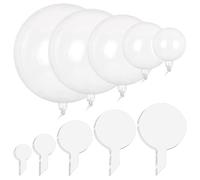 OLYCRAFT 100 Pcs 5 Size Bobo Balloons Kit - 15.5/22/29/34/37cm Clear Balloons - Decor for Birthdays, Weddings, Parties - Unisex-Adults, Unisex-