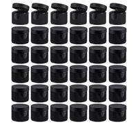 OLYCRAFT 100 Pcs Black Flip Top Dispensing Cap Reusable Plastic Bottle Caps Flips Top Cap for Bottle Replacement Bottles Caps for Shampoo Moisturizer Squeeze Bottles - Inner Diameter 20mm