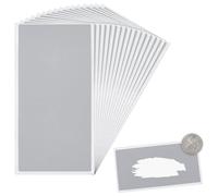 OLYCRAFT 100Pcs 100x50mm Scratch Off Sticker Labels Silver Scratch Off Stickers Self Adhesive DIY Rectangle Labels DIY Scratches Cards My Scratches Offs for Make Your Own Raffle Ticket Games