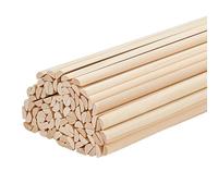 OLYCRAFT 100Pcs 301x7mm Half Round Wood dowels 3.5mm Wooden Dowel Rods Unfinished Wood Craft Sticks Half Round Craft Sticks Arch Wooden Dowel Rods for Braiding Tapestry DIY Crafts Building Model