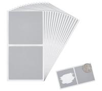 OLYCRAFT 100Pcs 50mm Scratch Off Sticker Labels Silver Scratch Off Stickers Self Adhesive DIY Square Labels DIY Scratches Cards My Scratches Offs for Make Your Own Lottery Raffle Ticket Games