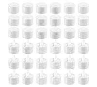 OLYCRAFT 100Pcs Flip Top Dispensing Cap 24/400 White Plastic Bottle Caps Spout Flip Caps Reusable Plastic Bottle Cap Replacement Bottles Caps for Shampoo Moisturizer Control Flow Caps 24mm ID