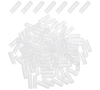 OLYCRAFT 100pcs Plastic Male Protector Cap 3.5mm Inner Diameter Port Cover Anti-Dust Plugs Cap Cover Plug Clear Protective Cap Round Dust Stopper for Earphones Headphones Plugs Cover Protecting