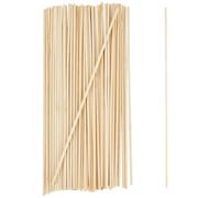 OLYCRAFT 100Pcs Round Wood Sticks 25cm Long Unfinished Wooden Strips 3mm Round Dowels Strips Wooden Dowel Rod Natural Wood Sticks Model Accessories for Building Model DIY Craft Supplies