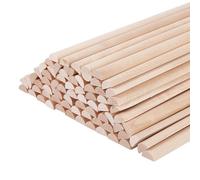 OLYCRAFT 100pcs Split Wood Dowel Rods 306x13mm Wooden Dowel Rods Split Wood Dowels Sticks Unfinished Wooden Rods Half Round Strips Arch Dowel Rods for DIY Crafts Braiding Tapestry Home Decor