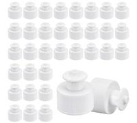 OLYCRAFT 100Pcs White Plastic Push Pull Replacement Caps 28mm/1.1 Inch Inner Diameter Sport Bottle Lid Plastic Water Bottle Cap for Water Bottle Replacement Tops Sport Bottle Lid