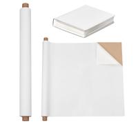 OLYCRAFT 100x40cm Self-Adhesive Notebook Binding Cloth White Bookcover Velvet Fabric with Paper Backed Cloth DIY Notebook Cloth Protective Cover for Notebook Binding Scrapbooking Album DIY