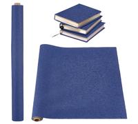 OLYCRAFT 100x43cm Self-Adhesive Book Binding Cloth Prussian Blue Bookcover Fabric Surface with Paper Backed Book Cloth DIY Book Cloth Protective Cover for Book Binding Scrapbooking Album DIY Crafts