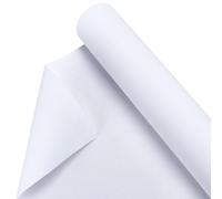 OLYCRAFT 10mx37cm Double Primed Cotton Canvas White Canvas Roll Large Canva Roll Art Supplies Painting Rolls Gesso Artist Painting Backdrop for DIY Oil Watercolor Acrylic Paint Decor