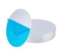 OLYCRAFT 10Pcs 10cm Aluminum Discs 2mm Thick Round 1060 Aluminum Sheets Circle Plates Metal Discs Tags Craft Metal Circles Round Stamping Blanks for Laser Cutting DIY Projects