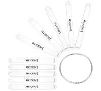 OLYCRAFT 10Pcs 5 Size Clay Depth Guides 1/2/3/4/5mm Acrylic Polymer Clay Depth Guide Set Adjustable Clays Rolling Pin Guide with Protective Film Clays Rolling Tools for Polymer Earrings DIY Making
