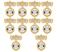 OLYCRAFT 10pcs Church Greeter Badges Multipack Usher and Greeter Badge Church Welcome with Pins on Back Reusable Greeters Name Tags Welcome Badge for Ushers Greeters and Choir Uniforms