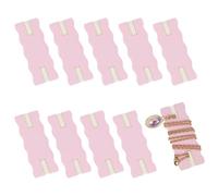 OLYCRAFT 10pcs Portable Tangle-Free Jewelry Organizer 2.5x1x0.1 Inch PeachPuff Rectangle Tangle-Free Necklaces Organizer Necklace Card Holder Universal Jewelry Storage Case for Chain Necklace Storage