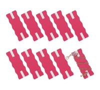 OLYCRAFT 10Pcs Portable Tangle-Free Jewelry Organizer Red Tangle-Free Necklace Organizer Necklace Display Card Holder Universal Jewelry Storage Case for Chain Necklaces Storage - 6.5x2.4x0.3cm