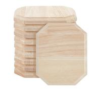 OLYCRAFT 10Pcs Wood Rectangle Plaque Unfinished Wooden Plaque Blank Wooden Signs for Crafts Unfinished Natural Wood Craft Base for DIY Craft Projects Engraving Carving Home Decorations