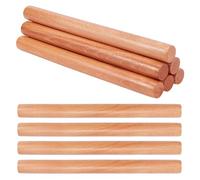 OLYCRAFT 10pcs Wood Rolling Pins 30cm Clay Rolling Pins 27.5mm Diameter Classic Wooden Rolling Pins Natural Wood Texture Rollers Wood Clay Roller for Clay Modeling Pottery Tools