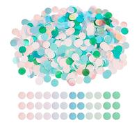 OLYCRAFT 1100Pcs 6 Color Large Sequins with Hole PVC Laser Round Paillettes 0.8 Inch Colorful Sequins Craft Paillettes Loose Sequins for Jewelry making DIY Sewing Crafts