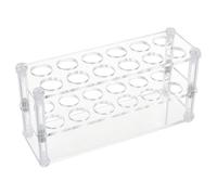 OLYCRAFT 12 Holes Acrylic Test Tube Rack 10ML Test Tube Display Stands 6mm Hole Labortory Display Racks Colorimetric Stand Centrifuge Tubes Rack for Centrifuge Tubes Chemistry - 18x6x8.2cm