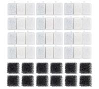 OLYCRAFT 12 Pack Cat Water Fountain Replacement Filters with 12 Pack Pre-Filter Sponges Pet Watering Fountain Filter Replacement Pet Fountain Filters Cat Drinking Fountain Sponges for Water Dispenser