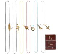 OLYCRAFT 12 Pack Notebook Elastic Ropes with Mushroom Pendants Notebooks Journal Charms Adjustable Elastic Bands Travelers Notebook Accessories for Refillable Traveler's Journal DIY Bookmark Making
