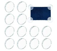 OLYCRAFT 12 Pcs Glass Pattern Weights for Sewing Glass Fabric Sewing Weights Clear Cloth Paper Weight Round Clear Paperweight for Dressmaking Pattern Making and Sample Cutting - 137g