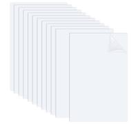 OLYCRAFT 12 Sheets White ABS Plastic Sheet 15x10cm ABS Plastic Panel 0.5mm Thick Hard Plastic Sheet Polystyrene Flexible Plastic Board Sheet for Building Model Material Supplies