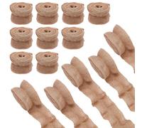 OLYCRAFT 14 Rolls 2.4m/Roll Ruffled Bulletin Board Borders 50mm Wide Brown Burlap Ruffled Border Borders for Bulletin Board Decor DIY Border Trims Crafts for Home Office DIY Decoration