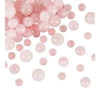 OLYCRAFT 147PCS Natural Rose Quartz Beads Pink Crystal Bead 6mm 8mm 10mm Nature Jasper Beads Round Loose Energy Stone for Bracelet Necklace Jewelry Making