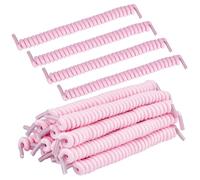 OLYCRAFT 14pcs Sun String Visor Cords Pink Curly No Tie Shoelaces Elastic Curly Shoe Laces Elastic Spring Shoelaces Replacement Shoe Laces for Sports Shoes Sneakers Fabric Foam Sun Visors