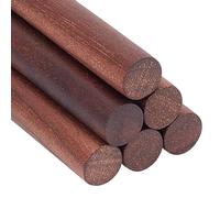OLYCRAFT 14Pcs Walnut Dowel Rods 15x1.2cm Wooden Dowel Rod Sticks Wood Dowels Unfinished Round Wood Sticks Wooden Carving Blocks for Building Model Material Crafts Arts DIY Carving