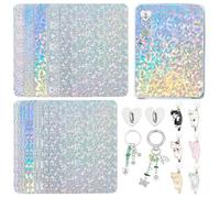 OLYCRAFT 15Pcs 5 Styles Inserts Cardstock for Clear Case 17.2x12.3cm Includes 6Pcs Cat Dust Plugs 2Pcs Heart Stands Butterfly Pendant Decorations for Book Lover 6.8 Inch Electronic Reader