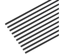 OLYCRAFT 18 Pack 3mm Carbon Fiber Rods 30cm Length Solid Round Bars High Strength Carbon Fiber Bars for RC Drone Quadcopter Arm Repair DIY Kite Making Model Aircraft Building
