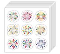 OLYCRAFT 180Pcs Colored Fireworks Stickers 20 Sheets Firework Paper Sticker Fireworks Self-Adhesive Scrapbooking Stickers Firework Decorative Labels for DIY Crafts Journal Planner Calendars
