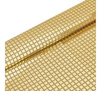 OLYCRAFT 1x1.4m Square Tulle Sequin Fabric Gold Metallic Foil Disco Ball Mirror Fabric Disco Party Table Runner Metallic Foil Glitter Sequin Table Runners for Sewing Dress Craft Party Supplies