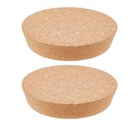 OLYCRAFT 2 Pcs Large Tapered Cork Plugs 4.6-5.1 Inch Wooden Tapered Cork Stopper Glass Jar Wine Bottle Lids Natural Soft Wood Replacement for Kitchen Wedding Favor Canning - 2.5cm Thick