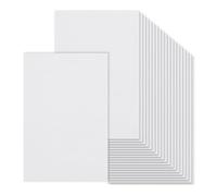 OLYCRAFT 20 Sheets 30x20.2cm Canvas Paper Sheets Bulk Painting Canvases Panels 0.3mm Printable Cotton Canvas Fabric Sheet Canvases Paper for Inkjet Printer for Beginning Artists Painting Hobby Painter