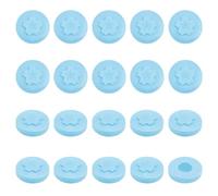 OLYCRAFT 20Pcs Blue Button Covers Kit for Women Men Suitable for 17-20mm Button Shirt Buttons Cover Silicone Aviod Shirt Holes for Jeans Buttons Sewing Kit Replacement for Shirts Jeans Cufflinks