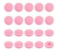 OLYCRAFT 20Pcs Pink Button Covers Kit for Women Men Suitable for 17-20mm Button Shirt Buttons Cover Silicone Aviod Shirt Holes for Jeans Buttons Sewing Kit Replacement for Shirts Jeans Cufflinks