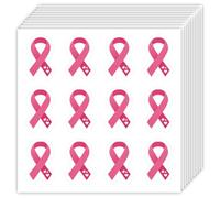 OLYCRAFT 240Pcs Pink Ribbon Stickers 20 Sheets Cancer Ribbon Self-adhesive Scrapbook Sticker Breast Cancer Awareness Decorative Labels Support Survivor Paper Sticker for DIY Car Window Donation Events