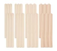 OLYCRAFT 24pcs 4 Sizes Triangle Pine Wood Dowel Rods 20cm Long Unfinished Craft Sticks
