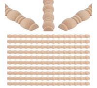 OLYCRAFT 25Pcs 3D Decorative Wood Trim Molding Gourd Unfinished DIY Trims 41.2cm Half Wooden Trim Molding Decorative Wood Trims for Home Wall Door Border Ceiling Cabinet Window