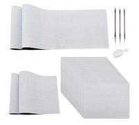 OLYCRAFT 28pcs No Ink Chinese Calligraphy Set Multi-Size Magic Water Paper Reusable Water Writing Cloth Papers Chinese Traditional Calligraphy Brushes and Water Dish for Beginners Practicing