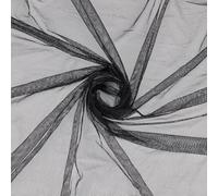 OLYCRAFT 2m/2.2 Yards Black Micro Mesh Fabric 1.6~1.7m Wide No Stretch Net Fabric Mesh Polyester Mesh Sheer Tulle Lace Fabric for Gift Wrapping DIY Sewing Crafts Wedding Party Decorations